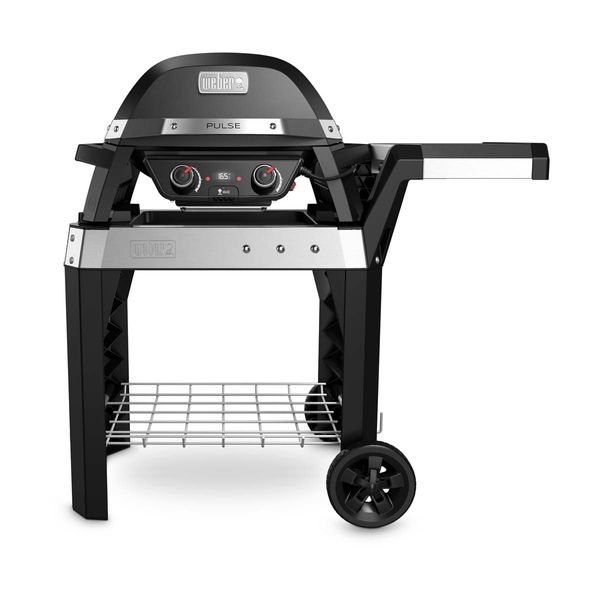 Weber Pulse 2000 Black με Τροχήλατη Βάση Ηλεκτρική Ψησταριά