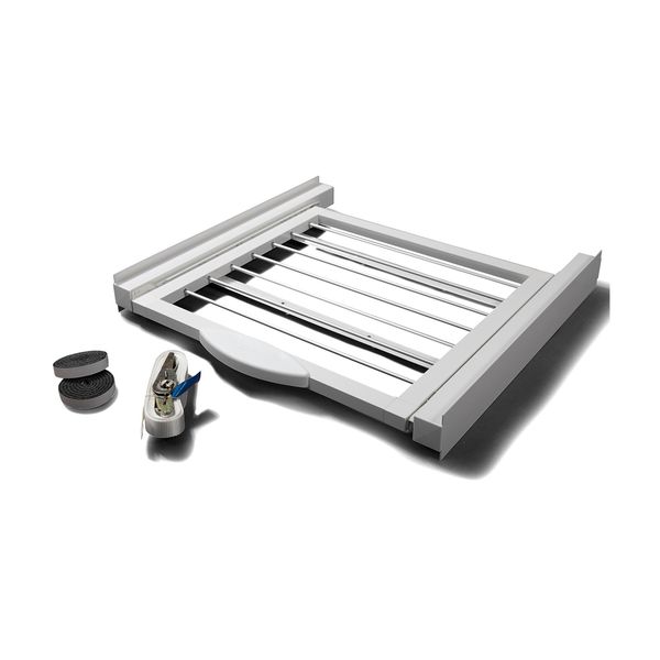 Roller Βάση Σύνδεσης Πλυντηρίου/Στεγνωτηρίου με Απλώστρα Λευκό