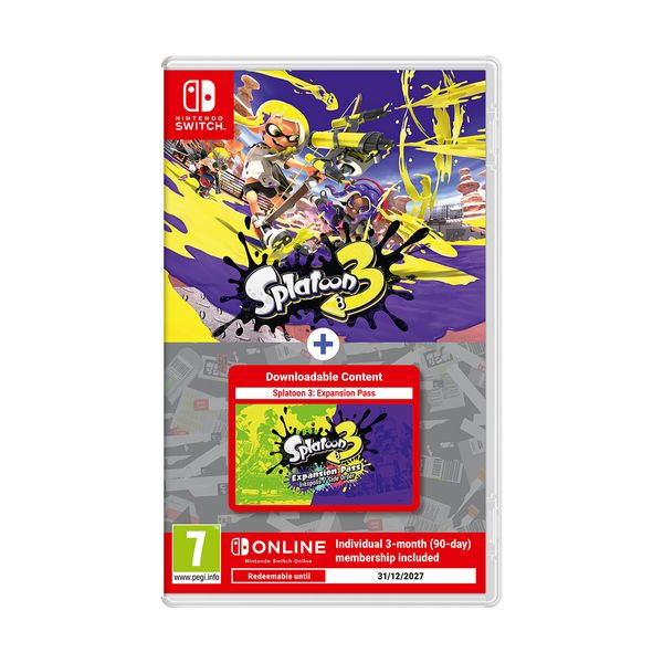 Splatoon 3 & Expansion Pass & Nintendo Switch Online Ατομική συνδρομή 3 μηνών Switch Game
