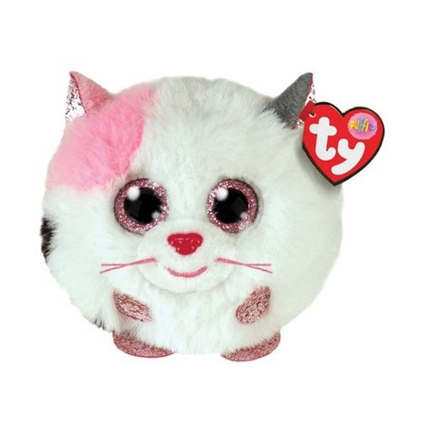 TY Χνουδωτό Beanie Balls Λευκή Γάτα 1607-4250
