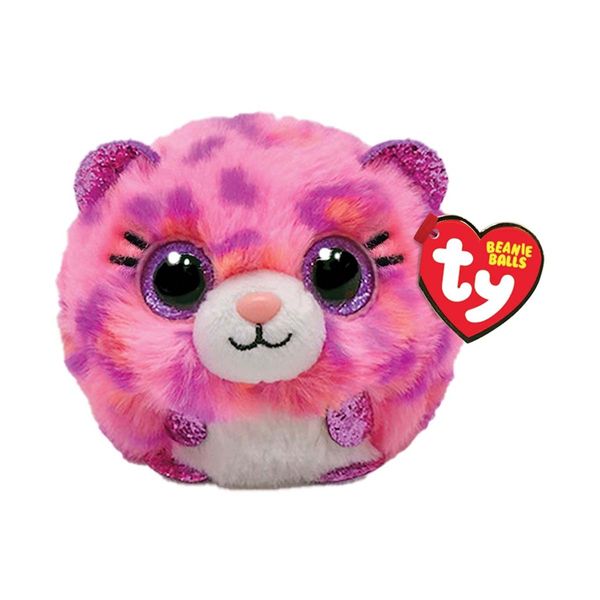 TY Χνουδωτό Beanie Balls Λεοπάρδαλη Ροζ 1607-42541