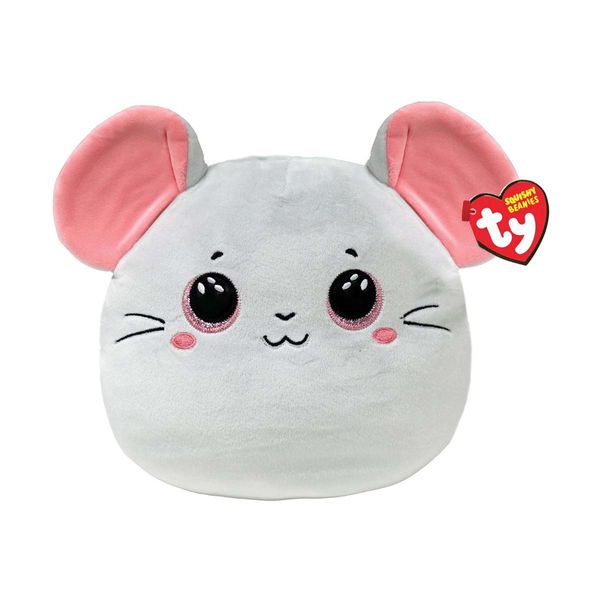 TY Squishy Beanies Λούτρινο 30cm Ποντικάκι Γκρι 1607-39311