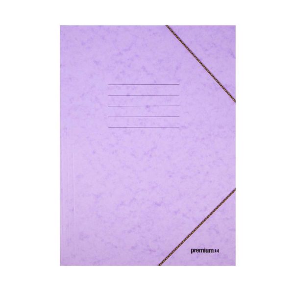 Premium Prespan Ντοσιέ με Λάστιχο Pastel Λιλά 41038