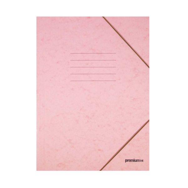 Premium Prespan Ντοσιέ με Λάστιχο Pastel Σομόν 41039