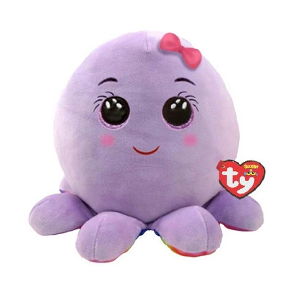 TY Squishy Beanies Λούτρινο 30cm Χταπόδι Μωβ 1607-39339