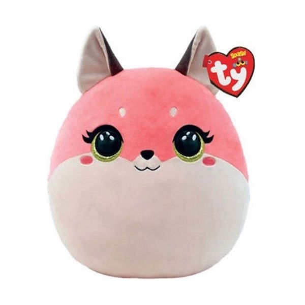 TY TY Squishy Beanies Λούτρινο 30cm Αλεπού Ροζ 1607-39323