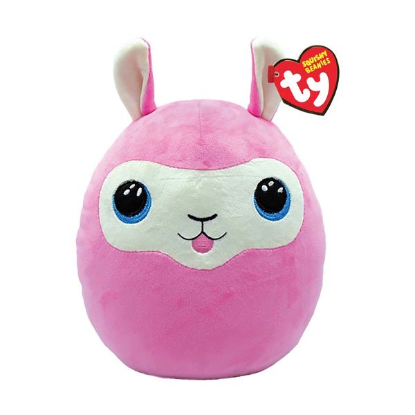TY Squishy Beanies Λούτρινο 30cm Λάμα Ροζ 1607-39367