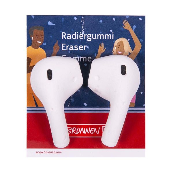Brunnen Brunnen Γόμα Earpods 4 x 1.5 cm 2 Τεμάχια 2727423