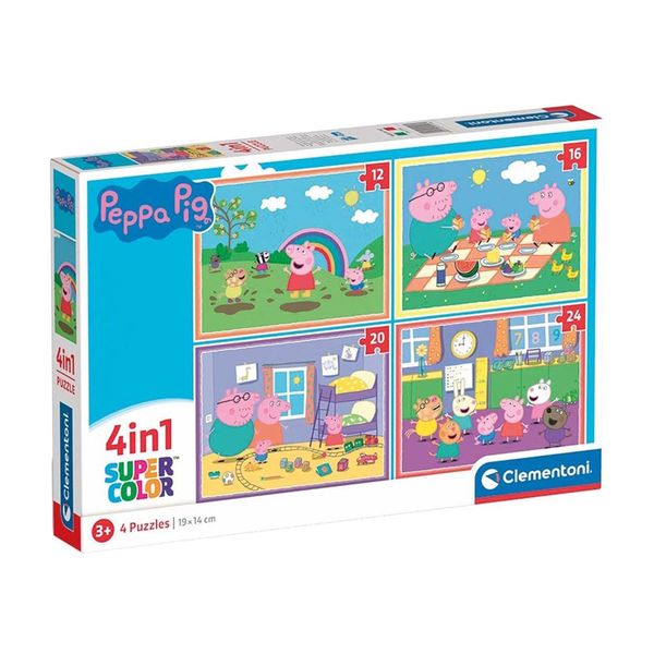 Clementoni Clementoni Παζλ 4 σε 1 S.C. Peppa Pig 1200-21516