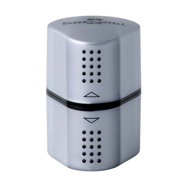 Faber Castell Ξύστρα Τριπλή Grip Trio Ασημί 12305899