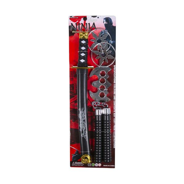 Σετ Σπαθί Ninja Νουτσάκου & Αξεσουάρ 5Τμχ 8411