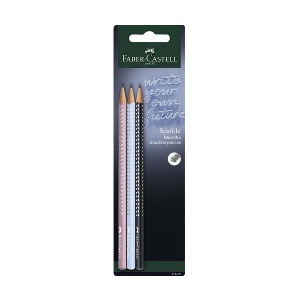 Faber Castell Blister Sparkle II Μολύβια 3τμχ 218470 Σετ Σχολικό