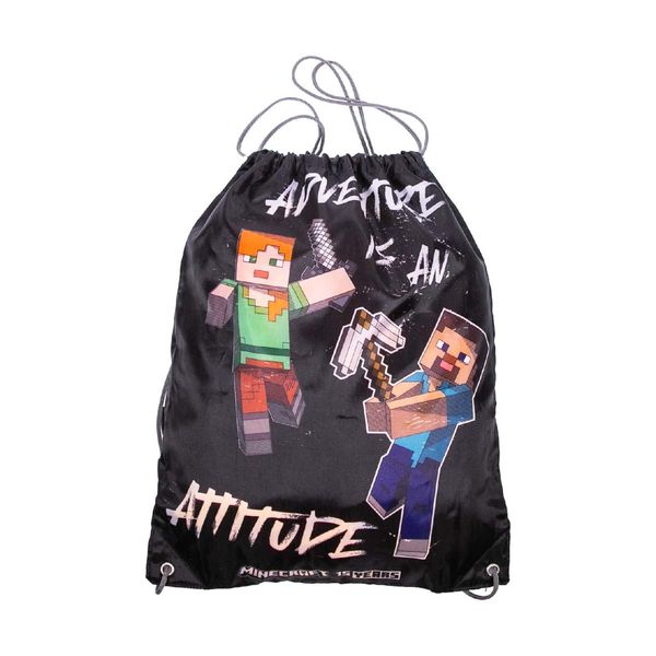 Graffiti Μαύρος Σάκος Minecraft 248402 Τσάντα Πλάτης