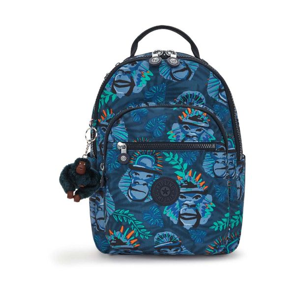 Kipling Seoul S Blue Monkey Fun I5357-8HJ Τσάντα Πλάτης