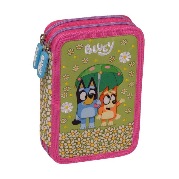 Graffiti Διπλή Green Bluey 240331 Κασετίνα