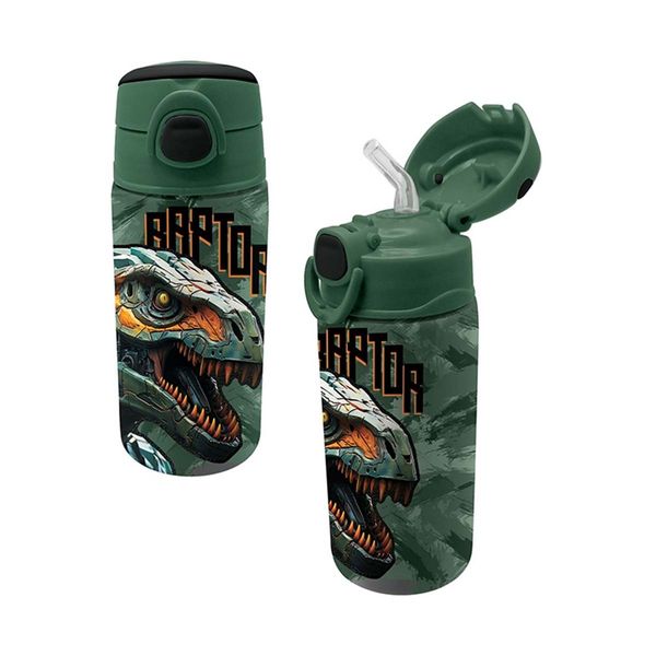 Graffiti Ανοξείδωτο με Καλαμάκι 500ml Dinosaur 241413 Παγούρι
