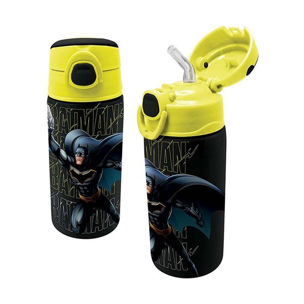 Graffiti Ανοξείδωτο με Καλαμάκι 500ml Batman 245411 Παγούρι