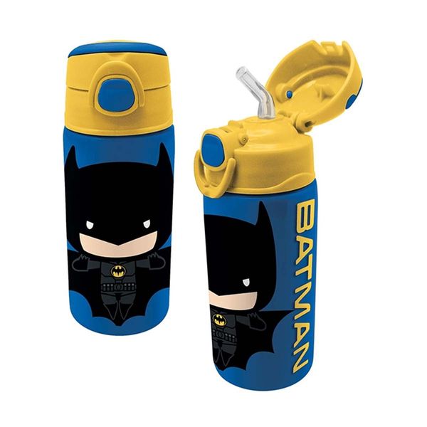 Graffiti Ανοξείδωτο με Καλαμάκι 500ml Batman Preschool 246411 Παγούρι