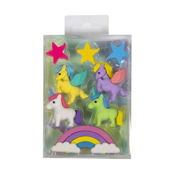 Boom Magical Unicorns Γόμες Σετ 8 τμχ