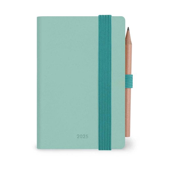 Legami Ημερολόγιο 2Μέρες/Σελίδα με Μολύβι 6.5x10cm 2025 Milk & Mint