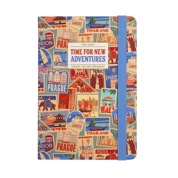 Legami Ημερολόγιο Εβδομαδιαίο 12x18cm 2025 Travel Stickers