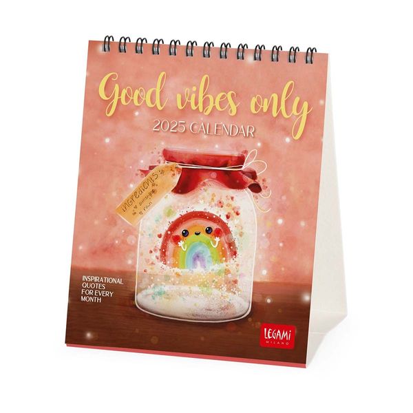 Legami Ημερολόγιο Επιτραπέζιο 2025 12x14.5cm Good Vibes Only
