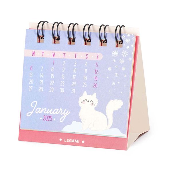 Legami Ημερολόγιο Επιτραπέζιο Mini 5.8x5.3cm 2025 Kitty