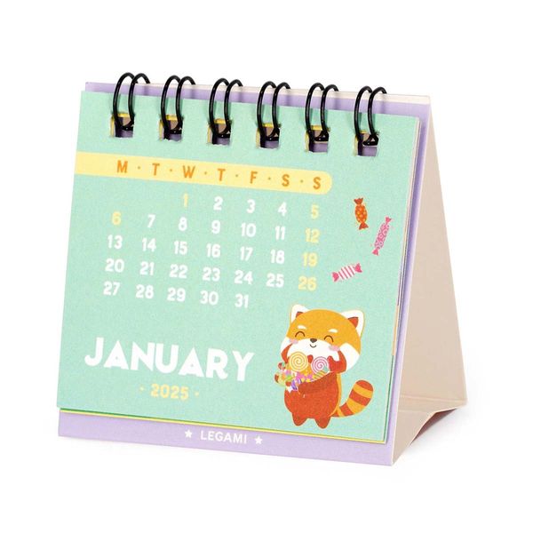 Legami Ημερολόγιο Επιτραπέζιο Mini 5.8x5.3cm 2025 Red Panda