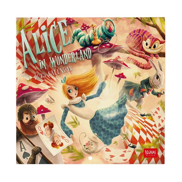 Legami Ημερολόγιο Τοίχου 2025 18x18cm Alice Inwonderland