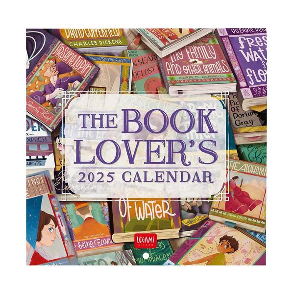Legami Ημερολόγιο Τοίχου 2025 18x18cm Book Lovers