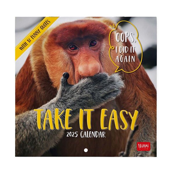 Legami Ημερολόγιο Τοίχου 2025 18x18cm Take It Easy