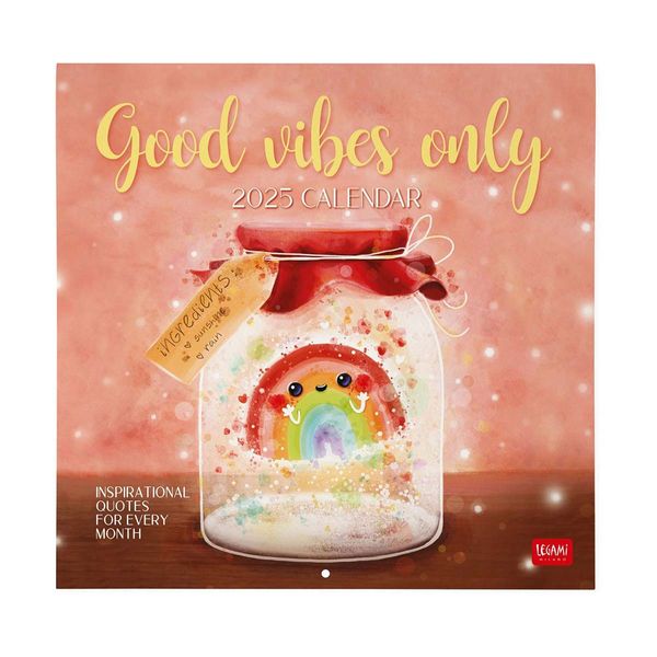Legami Ημερολόγιο Τοίχου 2025 30x29cm Good Vibes Only