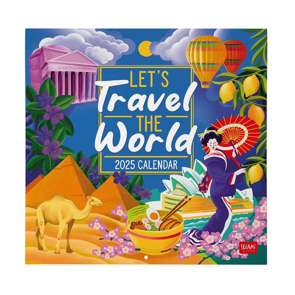 Legami Ημερολόγιο Τοίχου 2025 30x29cm Let'S Travel The World