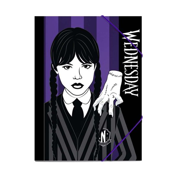 Διακάκης Φάκελος Λάστιχο Χάρτινος 25x35cm Wednesday 503668