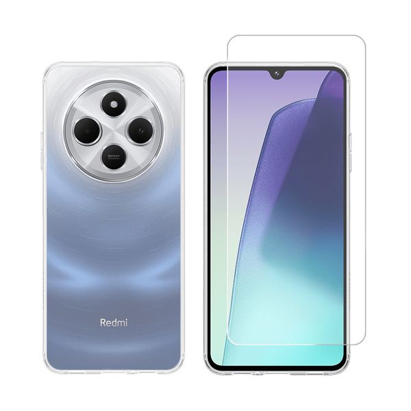 Redshield Xiaomi Redmi 14C 4G/Poco C75 TPU Case & Glass Transparent Σετ - Θήκη Κινητου & Προστατευτικό Οθόνης