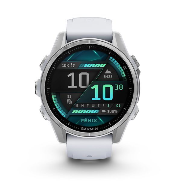 Garmin fēnix 8 43mm Silver with Whitestone SmartWatch