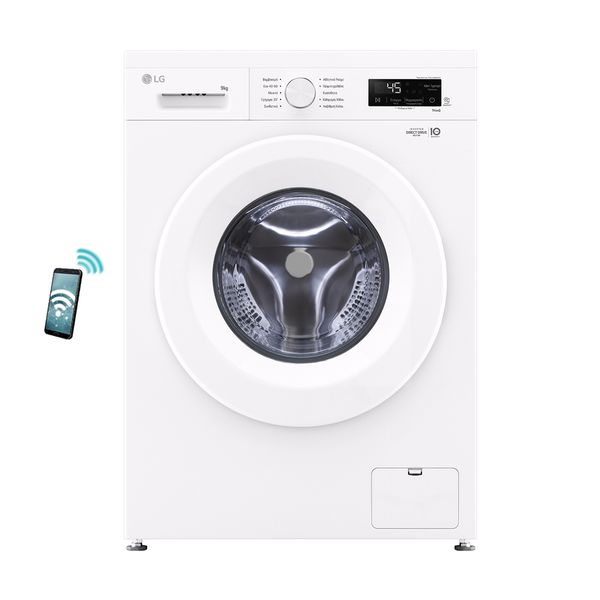 LG F4X1009NWH 9kg Πλυντήριο Ρούχων