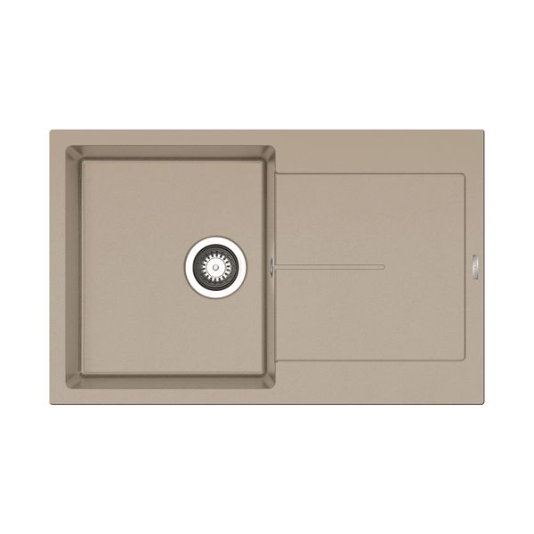 Pyramis Ithaka 79X50 Dark Beige Νεροχύτης Κουζίνας