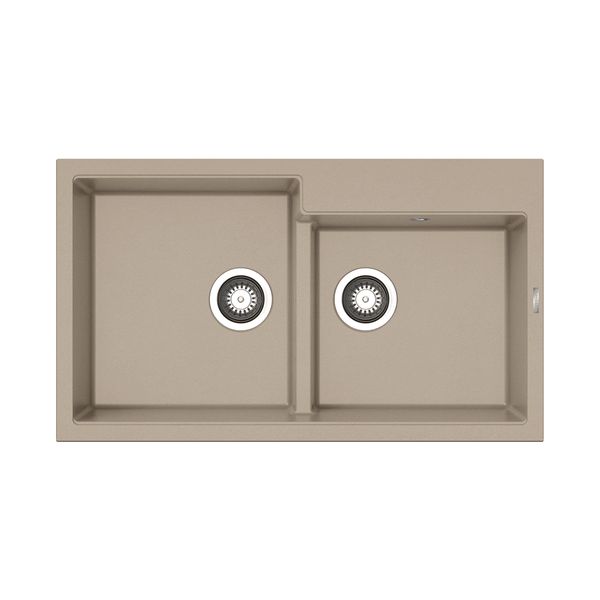Pyramis Ithaka 86X50 Dark Beige Νεροχύτης Κουζίνας