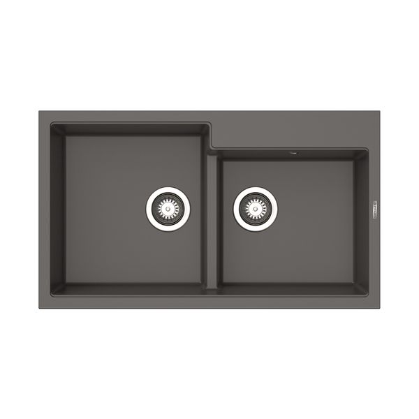 Pyramis Ithaka 86X50 Iron Grey Νεροχύτης Κουζίνας