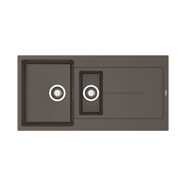 Pyramis Ithaka 100x50 Iron Grey Νεροχύτης