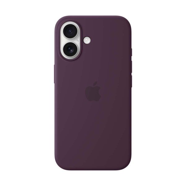 Apple iPhone 16 Silicone Case with MagSafe Plum Θήκη Κινητού