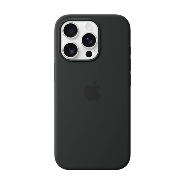 Apple iPhone 16 Pro Silicone with Magsafe Black Θήκη Κινητού
