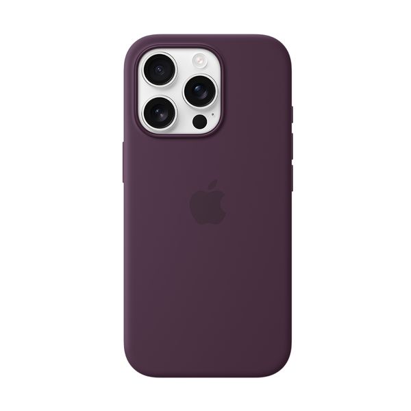 Apple iPhone 16 Pro Silicone Case with MagSafe Plum Θήκη Κινητού