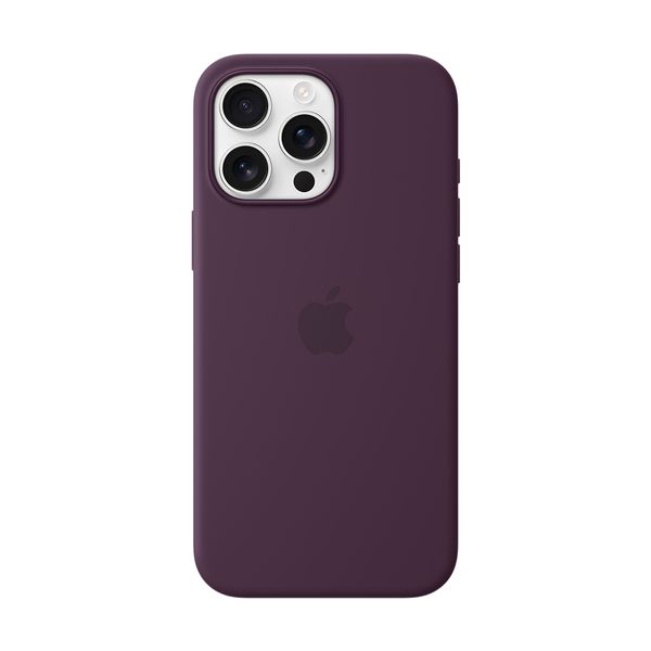 Apple iPhone 16 Pro Max Silicone Case with MagSafe Plum Θήκη Κινητού