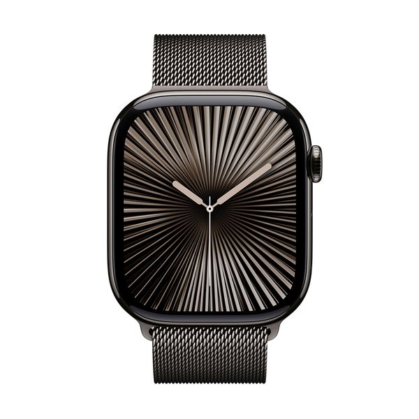 Apple Watch Series 10 GPS + Cellular 46mm Slate Titanium Case with Slate Milanese Loop - S/M SmartWatch