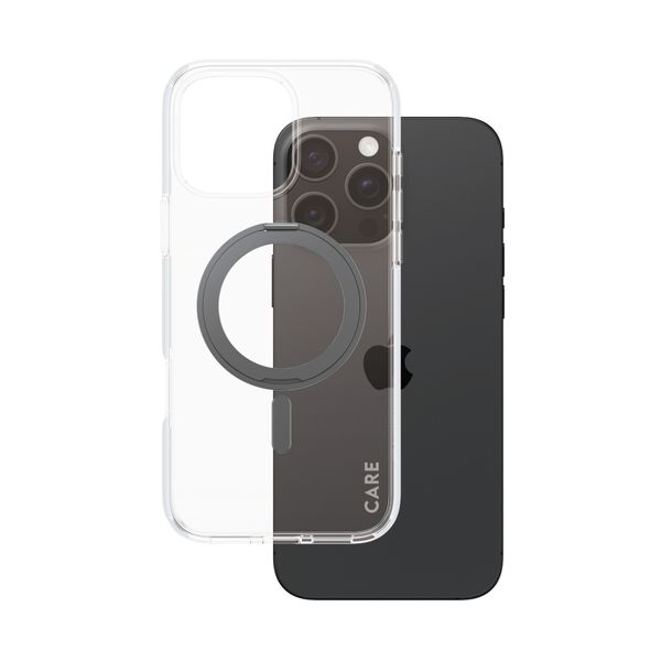 CARE by PanzerGlass iPhone Pro Max Kickstand Black Θήκη Κινητού