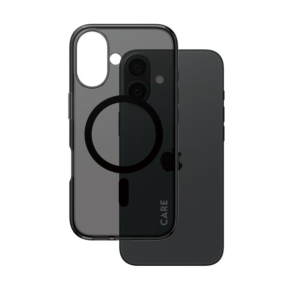 CARE by PanzerGlass iPhone 16 Flagship Smokey Magsafe Black Θήκη Κινητού