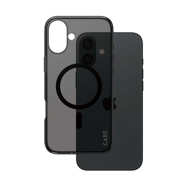 CARE by PanzerGlass iPhone 16 Plus Flagship Smokey Magsafe Black Θήκη Κινητού