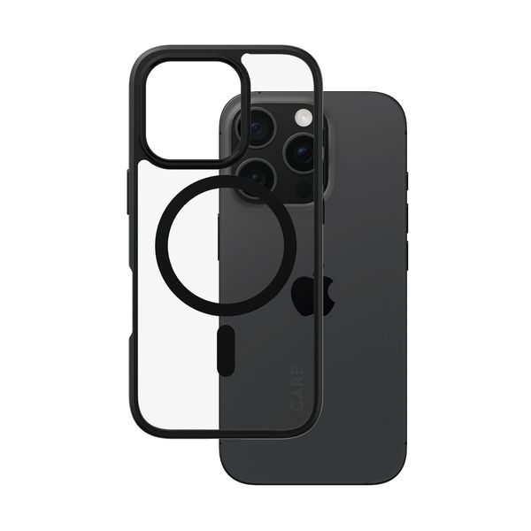 CARE by PanzerGlass iPhone 16 Pro Flagship Urban Compat Magsafe Black Frame Θήκη Κινητού
